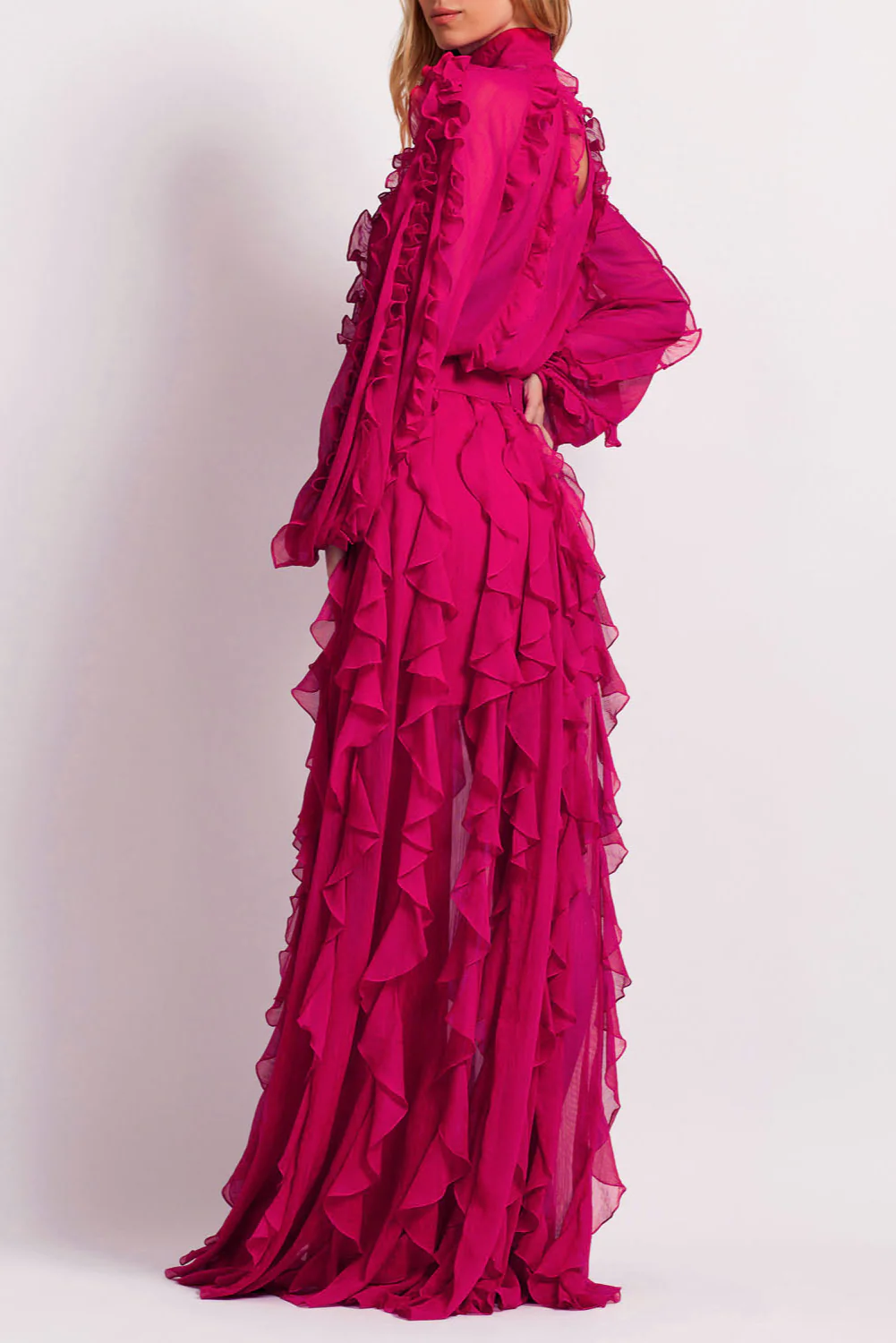 Ruffle Maxi Skirt