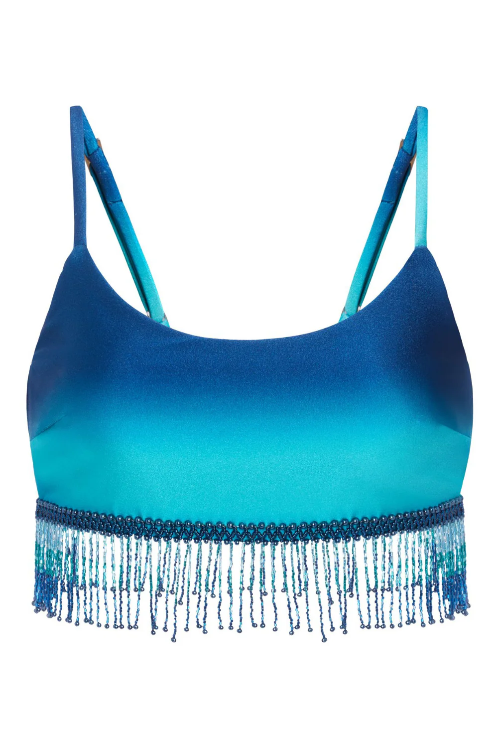 OMBRE BEADED CROPPED TOP