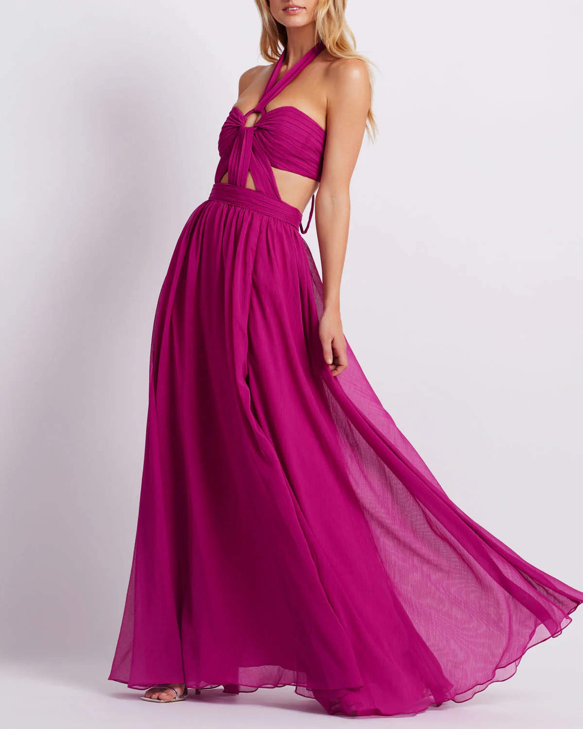 Cut-Out Halterneck Maxi Dress (FINAL SALE)