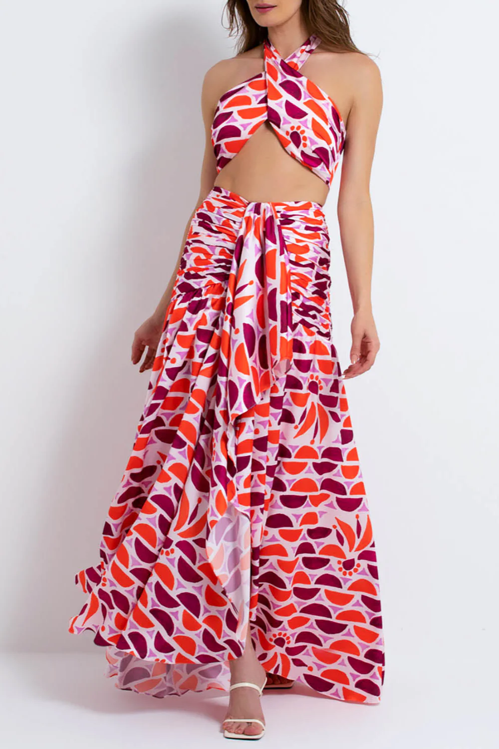 Solis Cross-Front Cropped Top