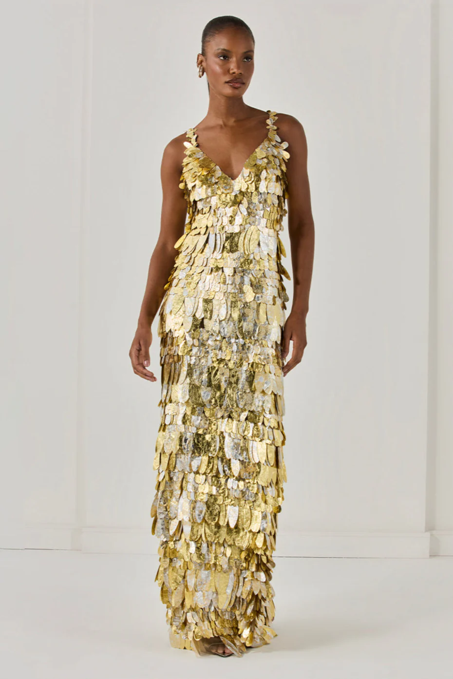 SEQUIN EMBROIDERED GOWN (RUNWAY)