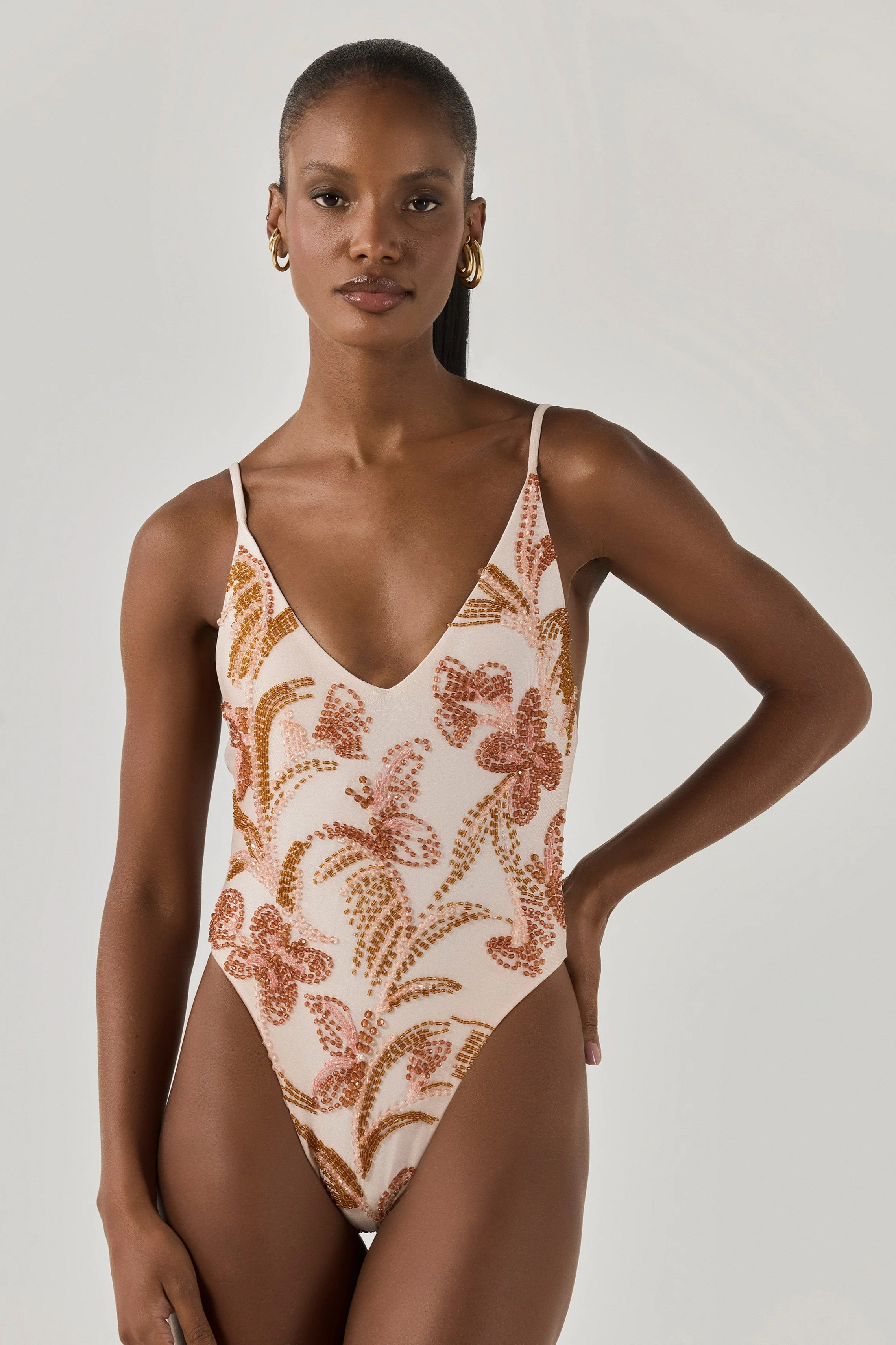 EMBROIDERED SWIMSUIT (RUNWAY)