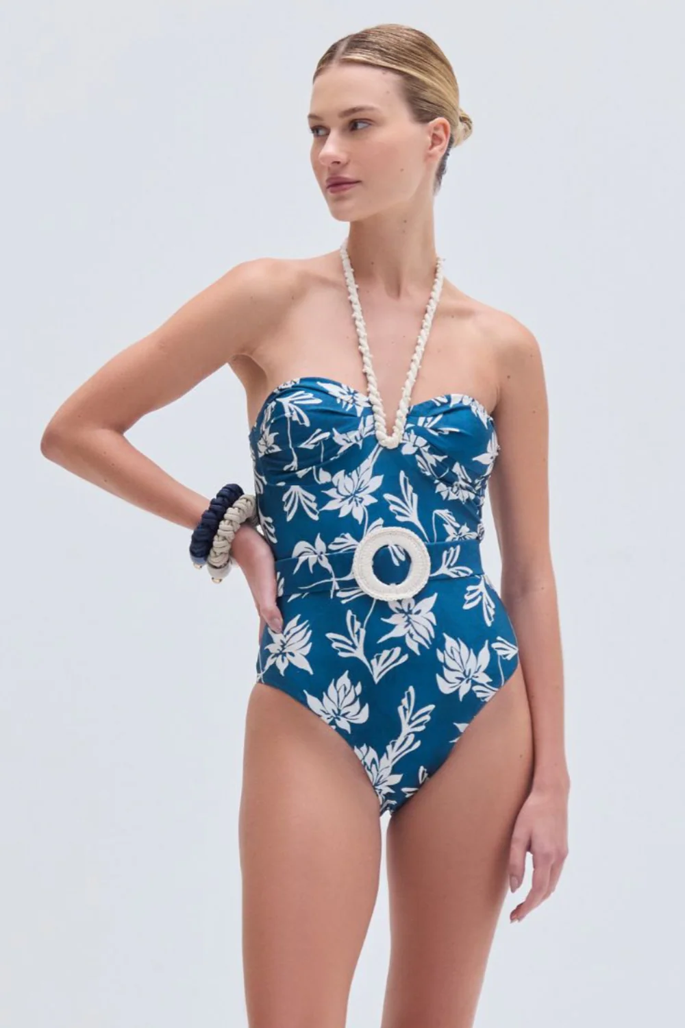 ARTICHOKE HALTERNECK SWIMSUIT