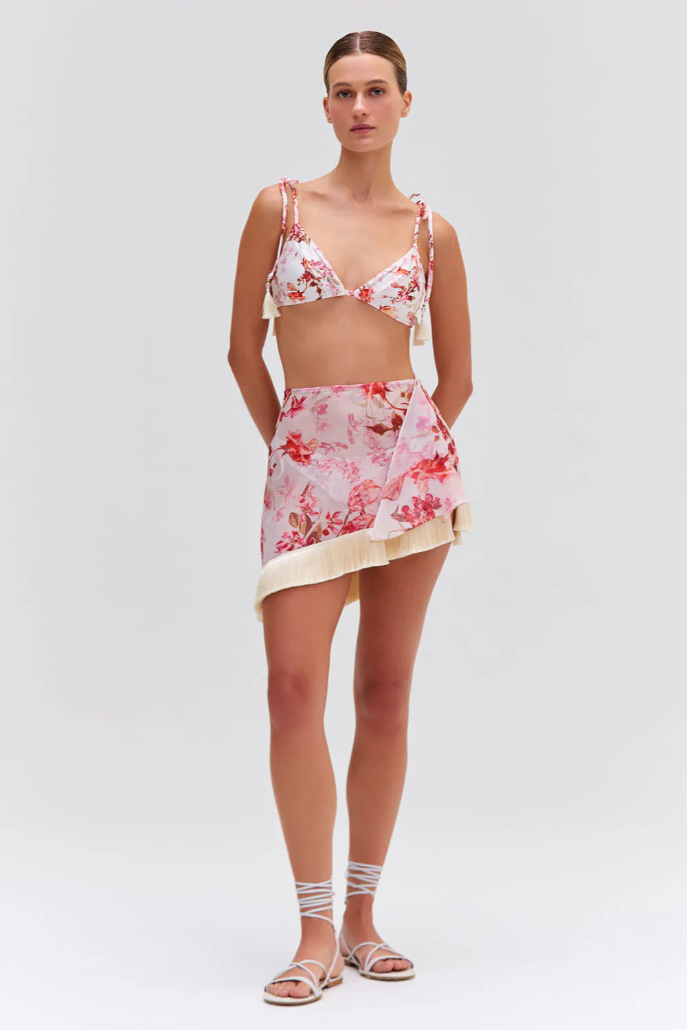Floral Haze String Bikini Top