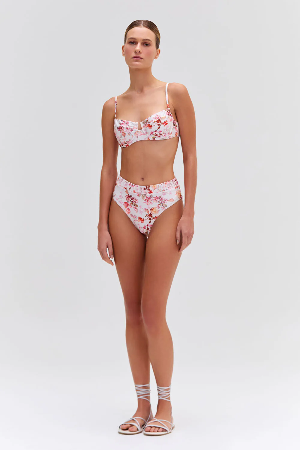 Floral Haze High Leg Bikini Bottom