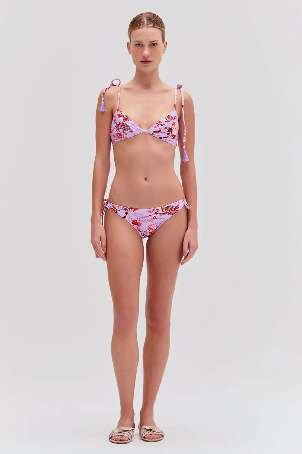 Floral Haze String Bikini Bottom
