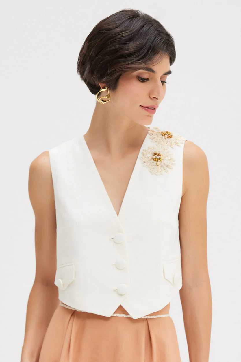 TROPIC LINEN VEST
