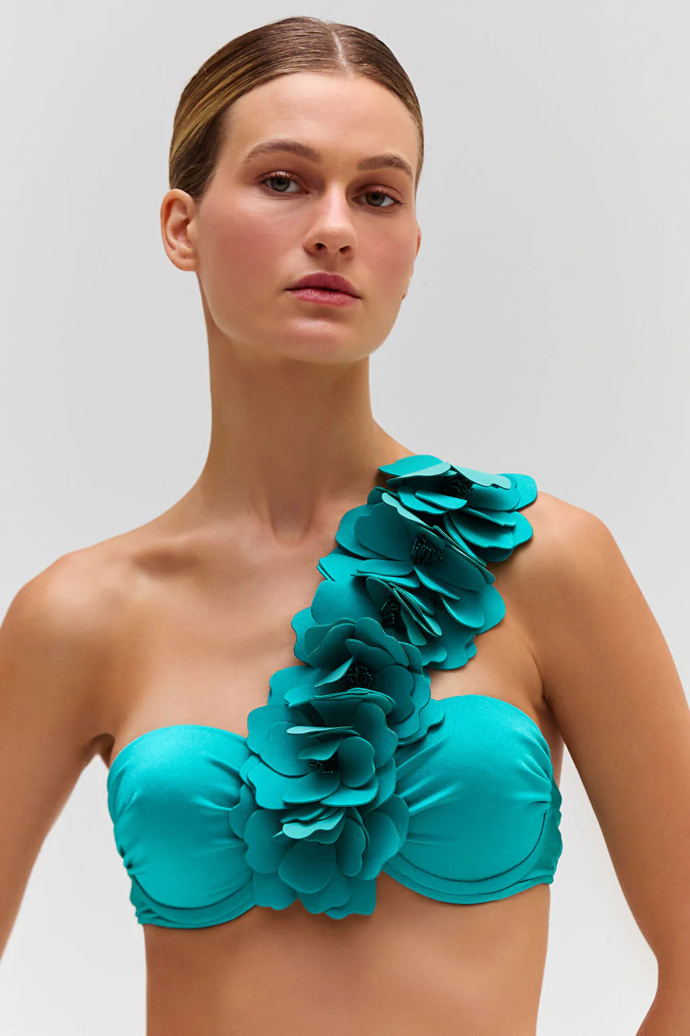 Flower Applique Bikini Top