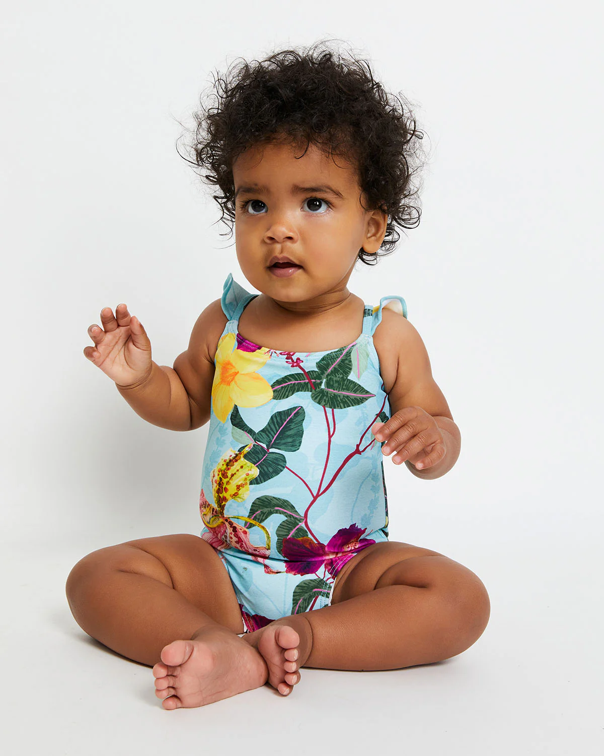 BABY HIBISCUS RUFFLE SWIMSUIT(FINAL SALE)