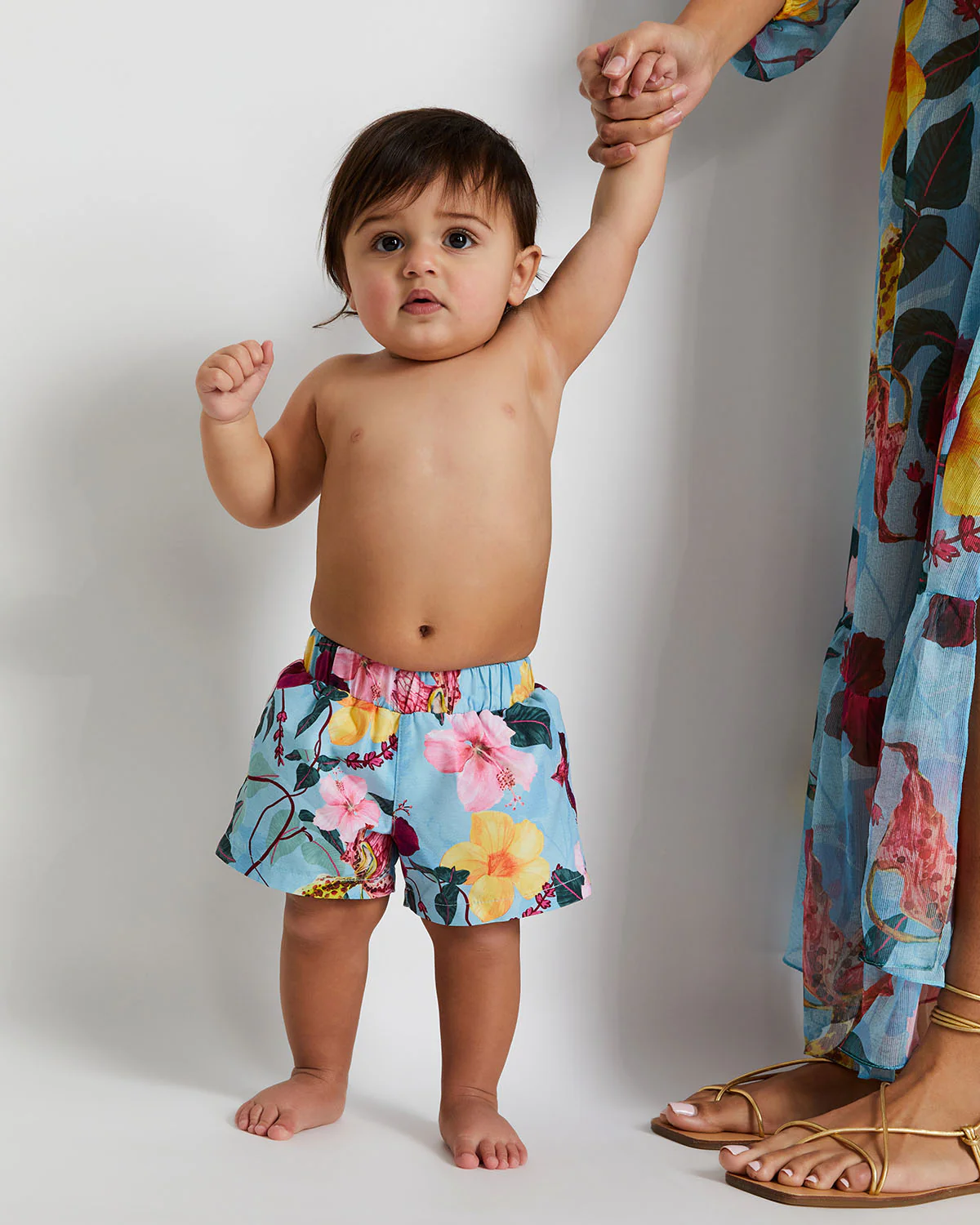 BABY HIBISCUS SWIM TRUNKS (FINAL SALE)