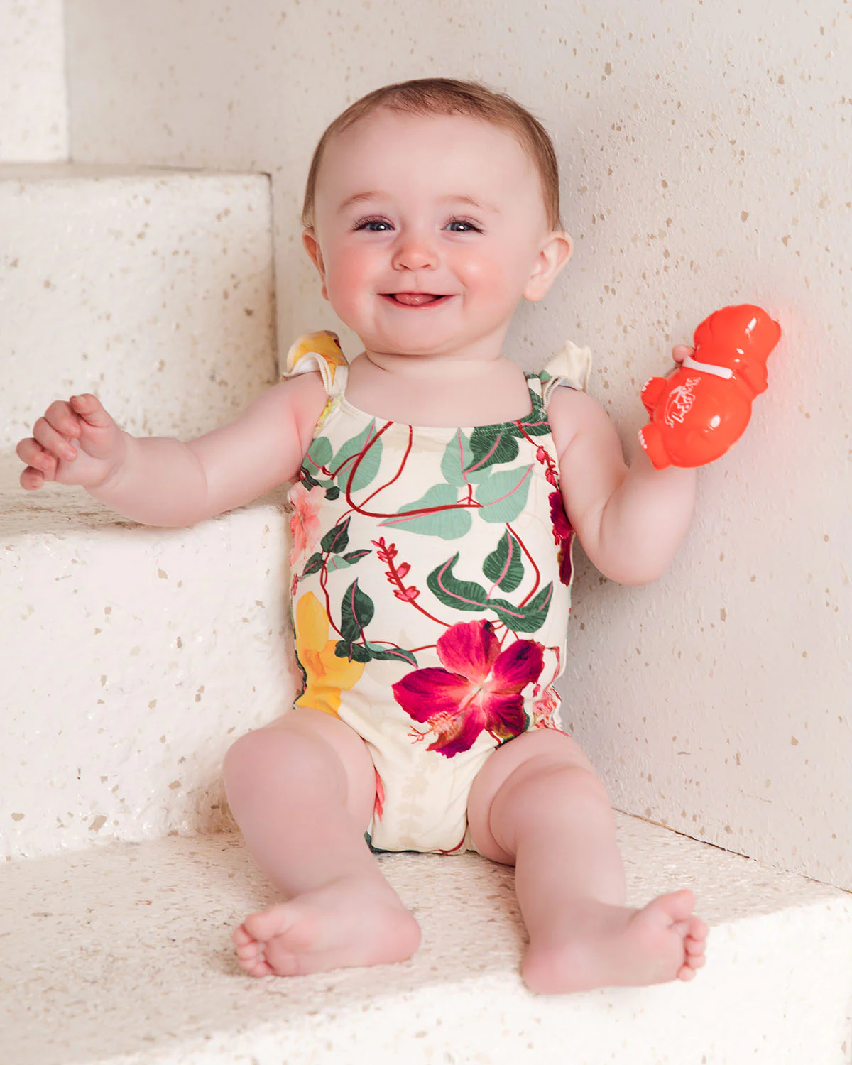 BABY HIBISCUS RUFFLE SWIMSUIT (FINAL SALE)