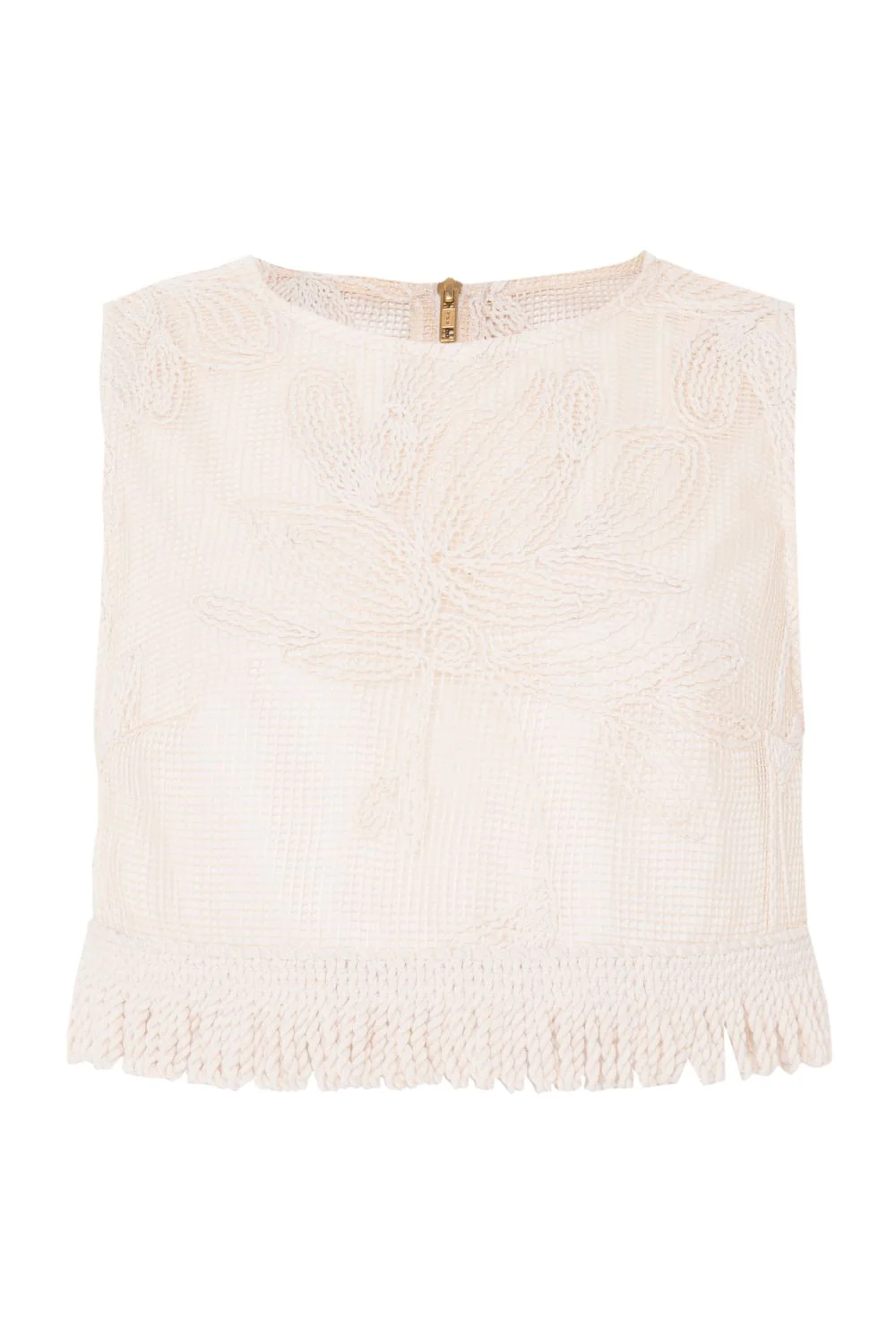 JOY LACE FRINGE TOP