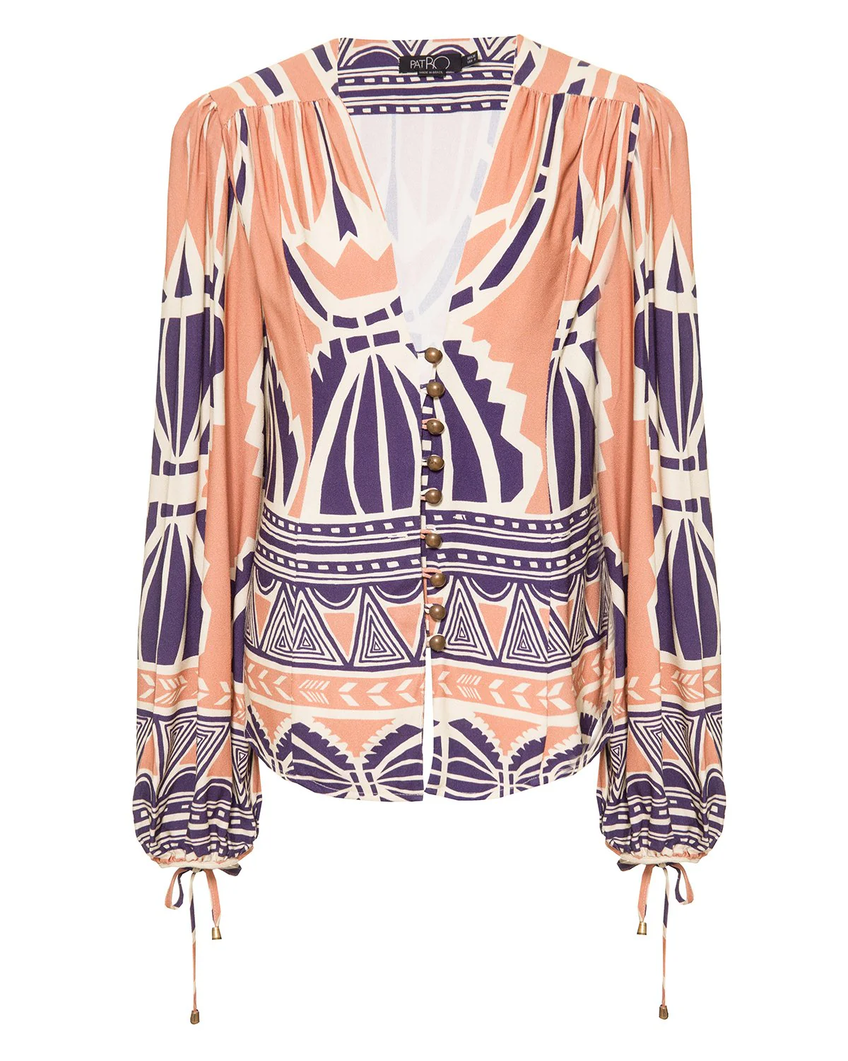Button-Front Blouse (FINAL SALE)