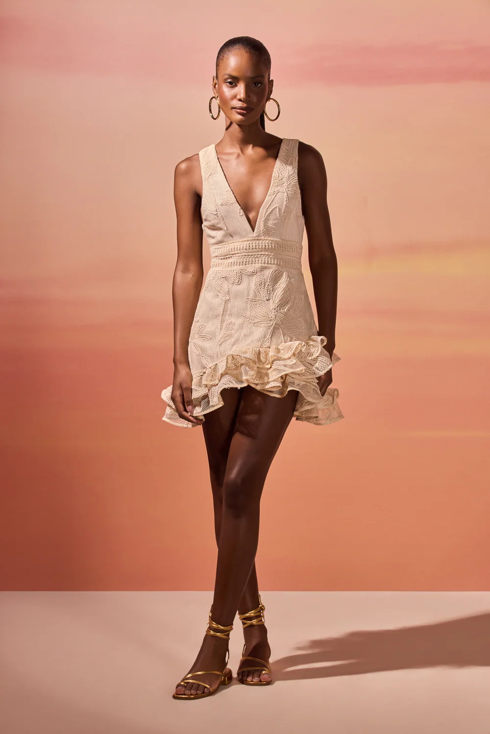 JOY LACE MINI DRESS