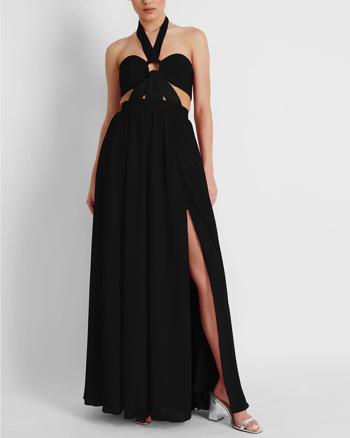Cut-Out Halterneck Maxi Dress (FINAL SALE)
