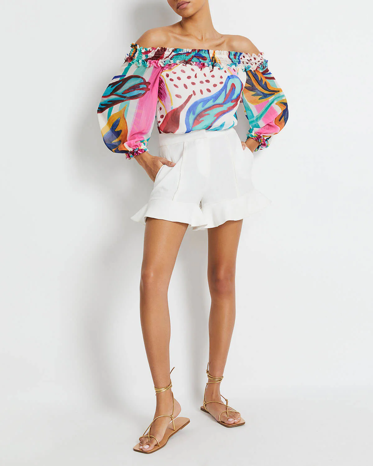 Flora Off-The-Shoulder Top (FINAL SALE)