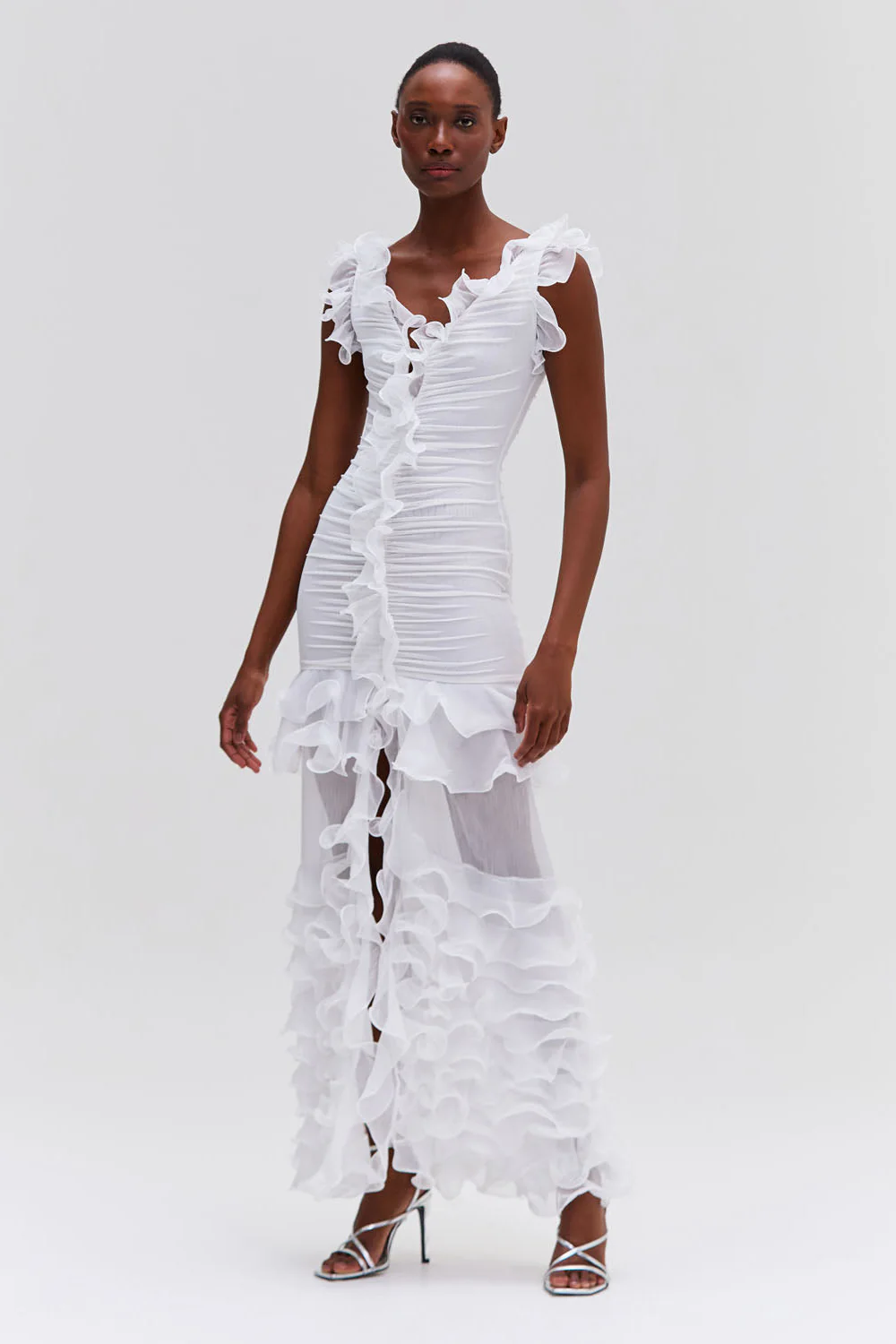 Stretch Tulle Maxi Dress (RUNWAY)