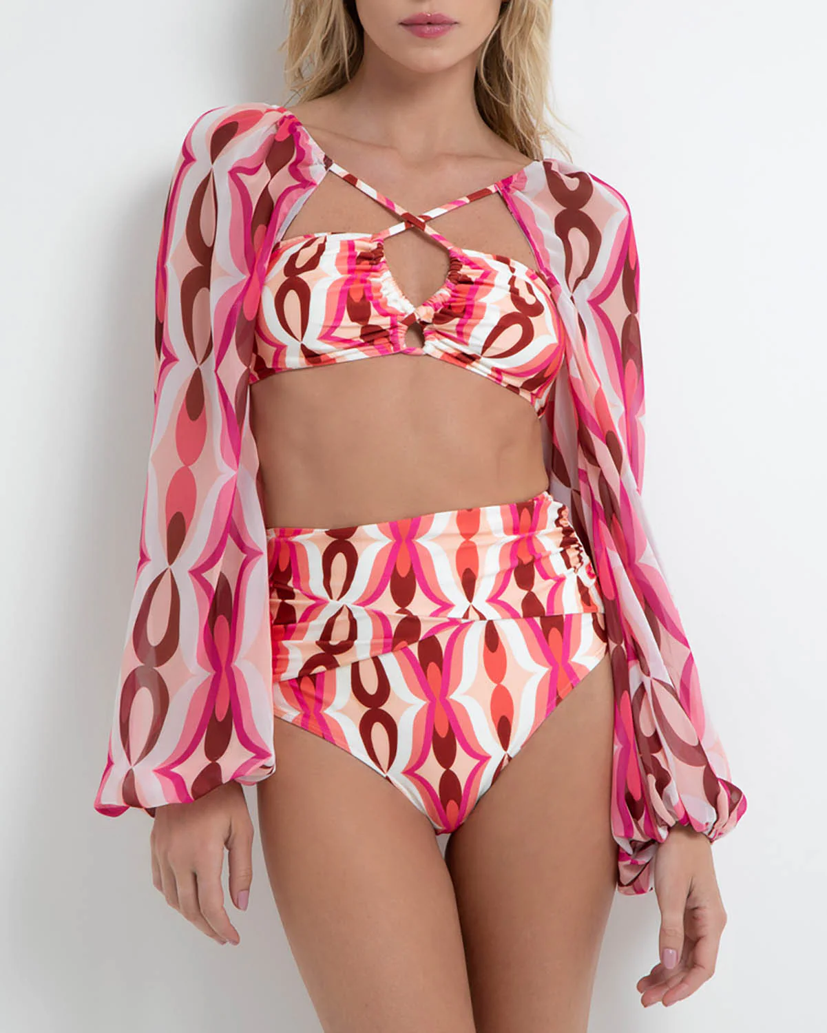 TWIST HIGH-WAIST BIKINI BOTTOM (FINAL SALE)