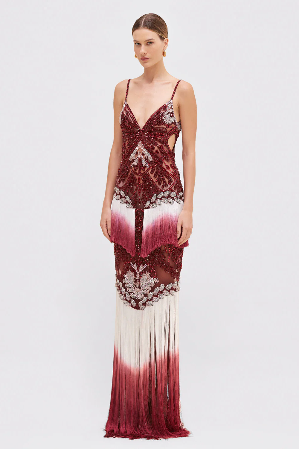 FRINGE GOWN (RUNWAY)