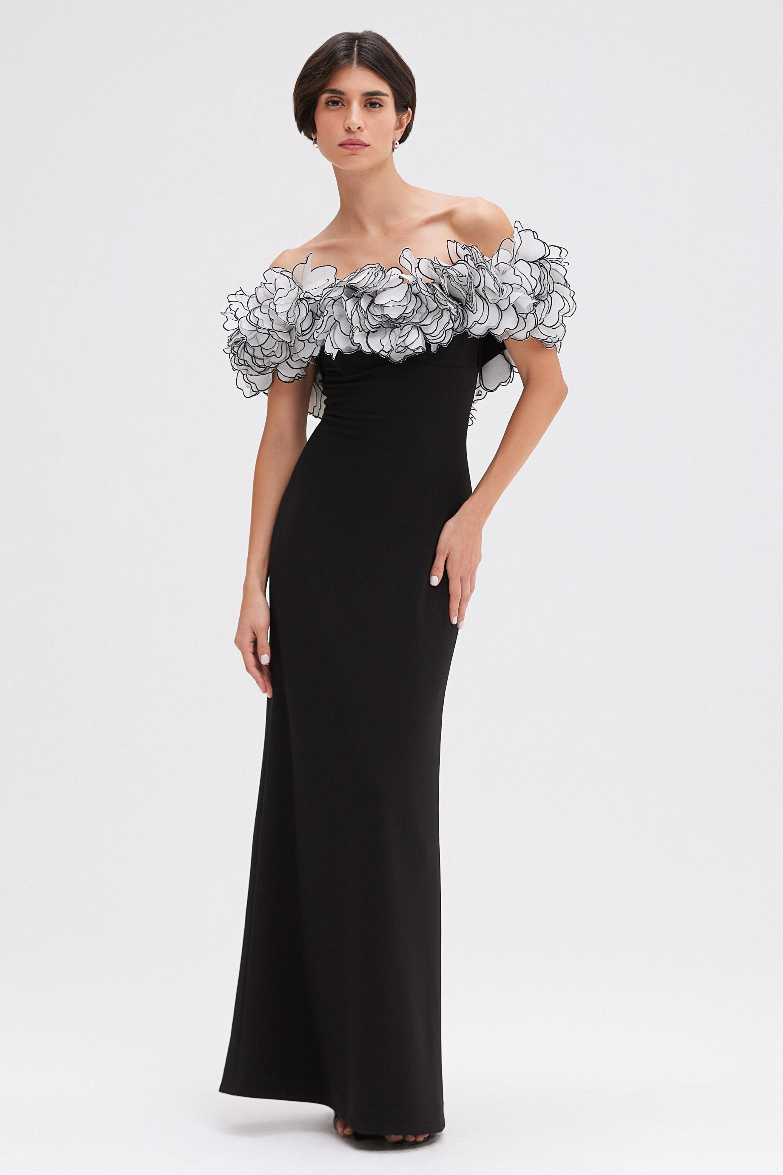 FLUTTER MAXI DRESS (RUNWAY)