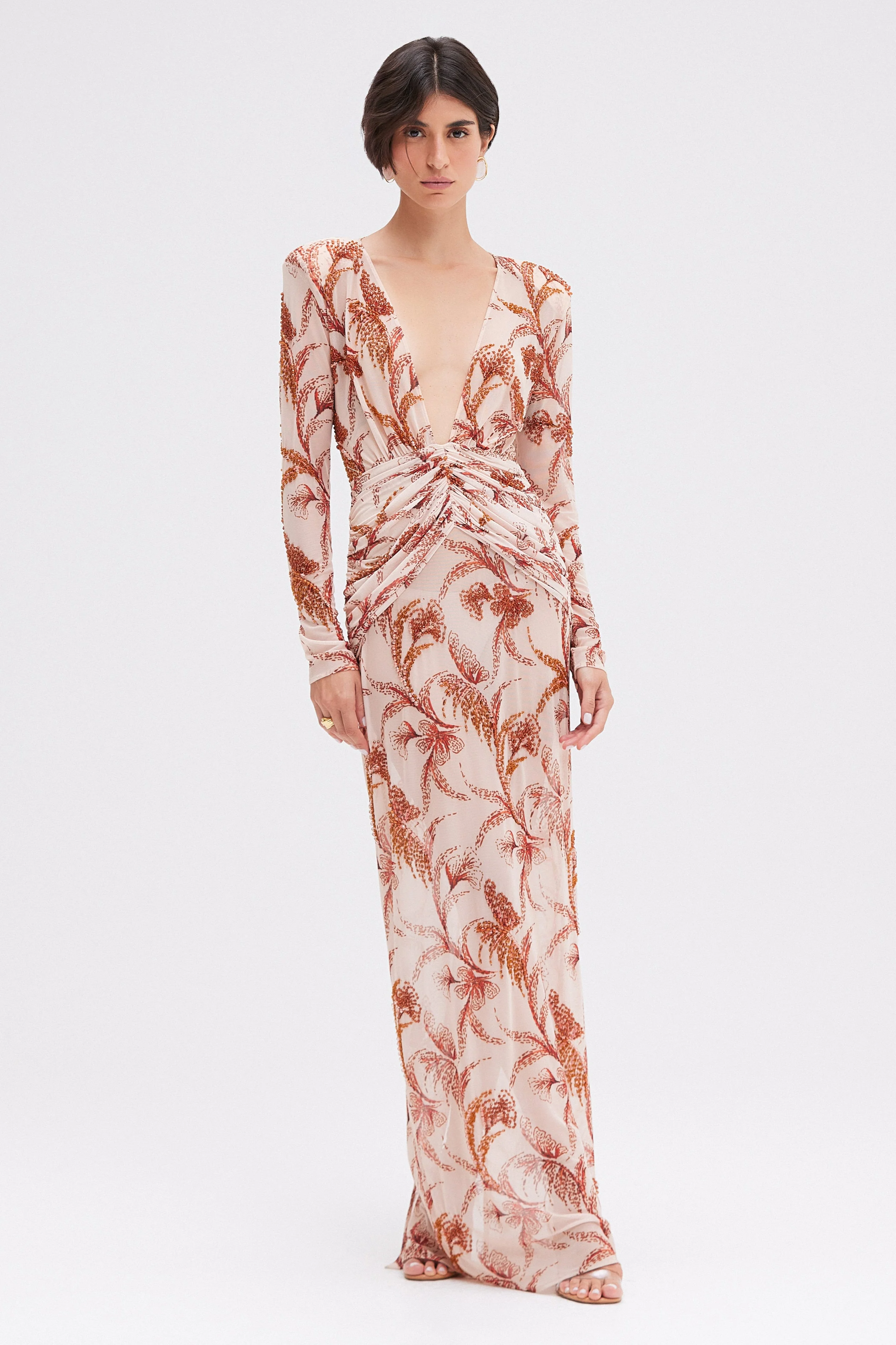 SUNSET PLUNGE MAXI DRESS (RUNWAY)