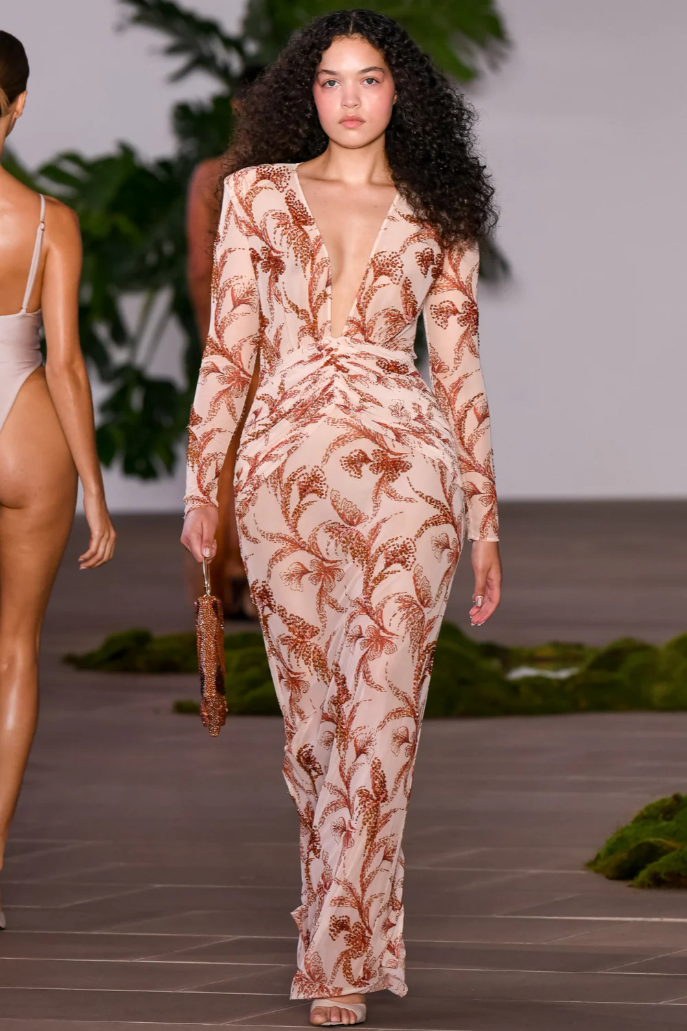SUNSET PLUNGE MAXI DRESS (RUNWAY)