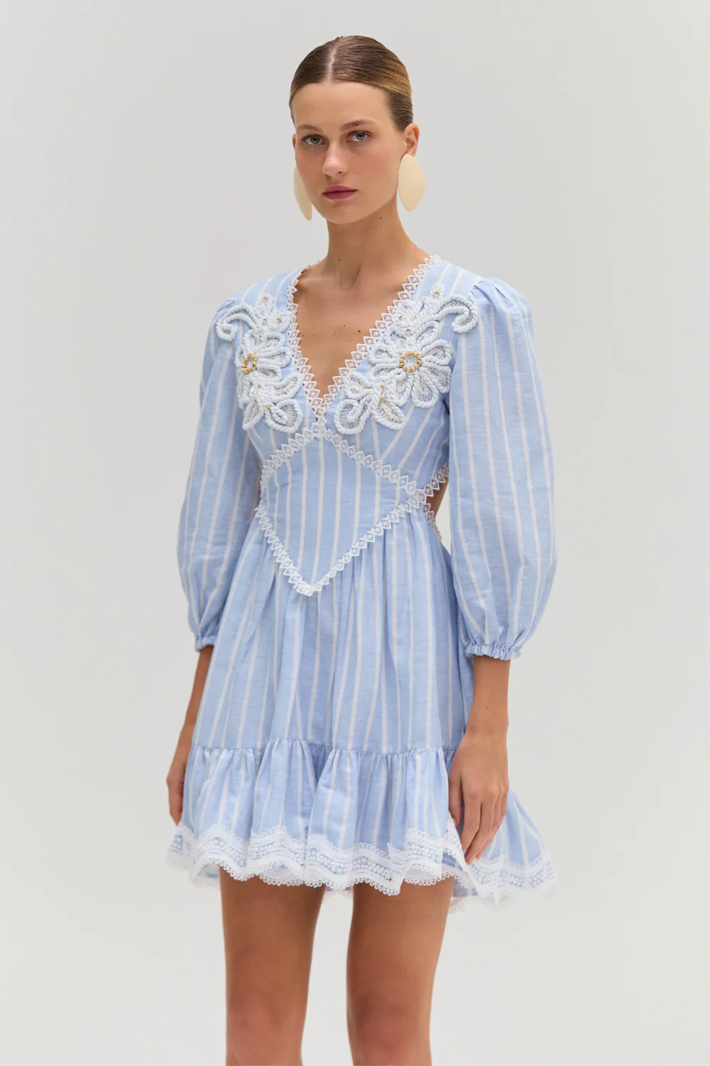MARINE LINEN MINI DRESS